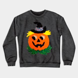 Plastic Popcorn Jack O Lantern Crewneck Sweatshirt